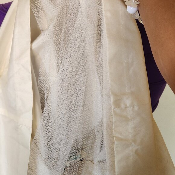 JOSEPH RIBKOFF WOMENS WEDDING ATTIRE TOP AND SKIRT CREAM COLOR - Picture 4 of 14